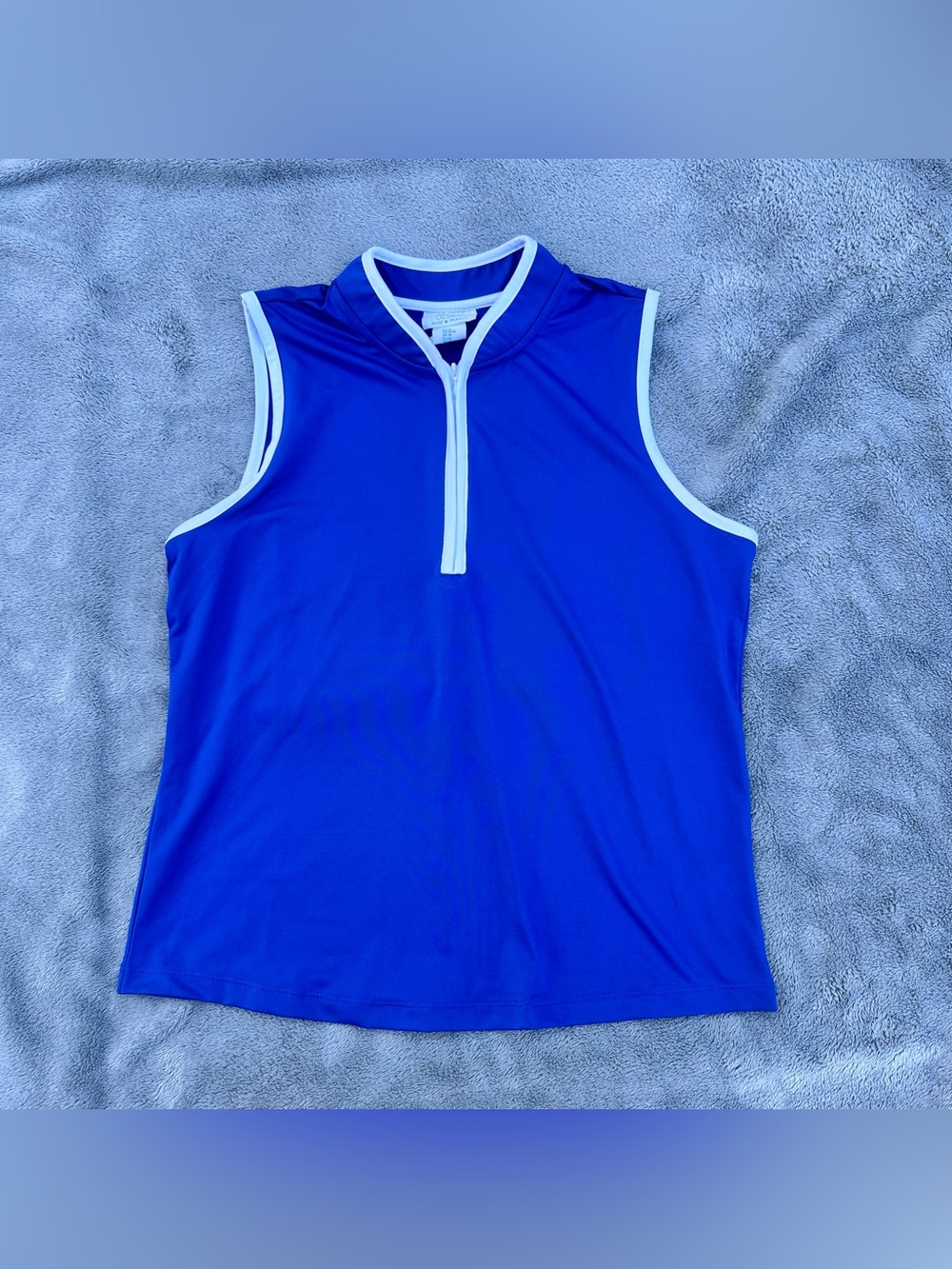 Sigrid Olsen Women’s Golf & Tennis Sleeveless Top - Royal Blue - Medium